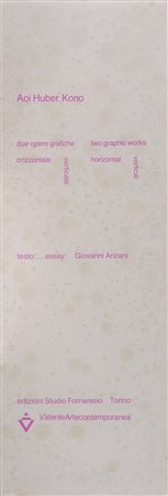 HUBER-KONO KONO (n. 1936) Cartella composta da n.2 fogli. Orizzontale -...
