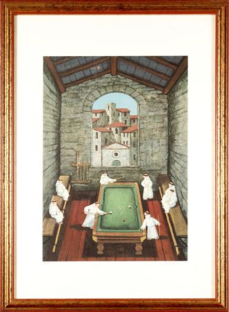 PROIETTI NORBERTO (1927 - 2009) Senza titolo. Serigrafia. Cm 50,00 x 70,00....