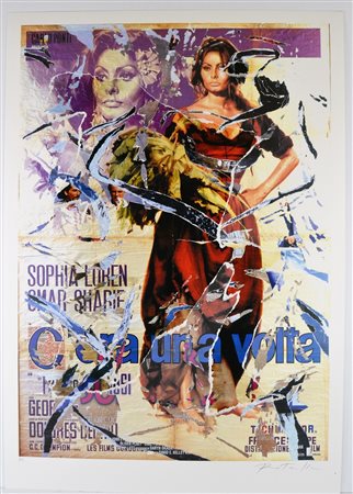 ROTELLA MIMMO (1918 - 2006) C'era una volta. Litodecollage. Cm 100,00 x...