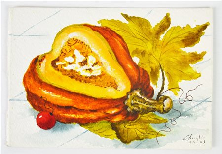 CHINAGLIA LUCIANO (n. 1951) Senza titolo. 2003. Acquerello su carta. Cm 20,50...