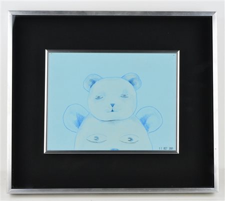 ROYAL SCHOOL Senza titolo. 2001. Pastelli su carta. Cm 28,00 x 21,00. Firma...