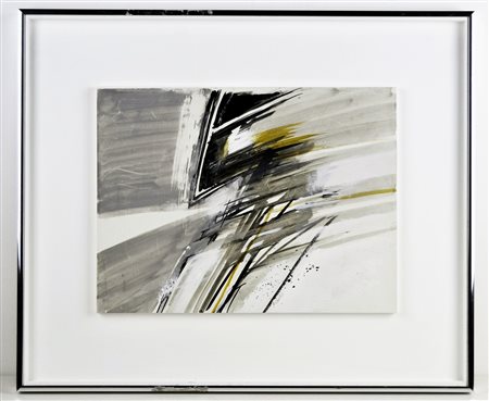 AZZOLINI MAURIZIO (n. 1933) Senza titolo. Tecnica mista su cartone. Cm 30,00...