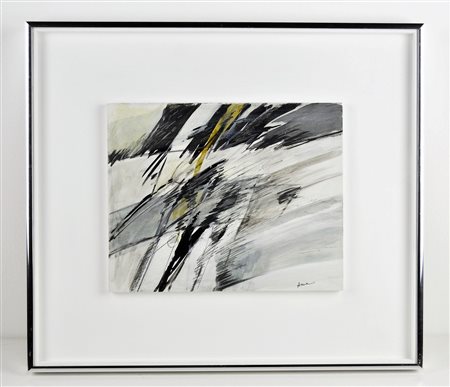 AZZOLINI MAURIZIO (n. 1933) Senza titolo. Tecnica mista su cartone. Cm 30,00...