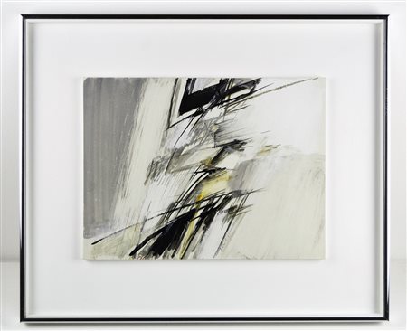 AZZOLINI MAURIZIO (n. 1933) Senza titolo. Tecnica mista su cartoncino. Cm...