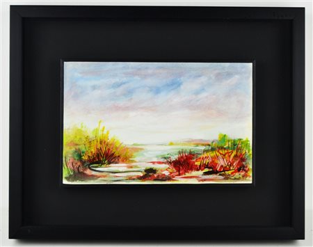 SPANIO FRANCESCA (n. 1958) Senza titolo. 2001. Tempera su cartoncino. Cm...