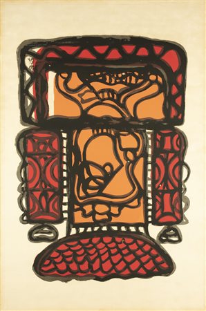 NON IDENTIFICATO AUTORE Senza titolo. 1969. Serigrafia. Cm 58,50 x 90,00....