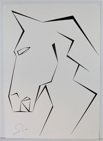 NON IDENTIFICATO AUTORE Senza titolo. 1994. Pennarello su cartoncino. Cm...