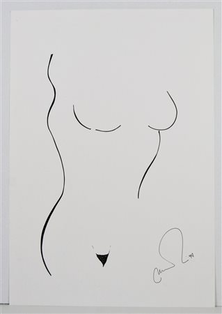 NON IDENTIFICATO AUTORE Senza titolo. 1999. Disegno su carta. Cm 33,00 x...