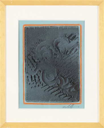 NON IDENTIFICATO AUTORE Senza titolo. 1995. Tecnica mista su carta. Cm 24,00...