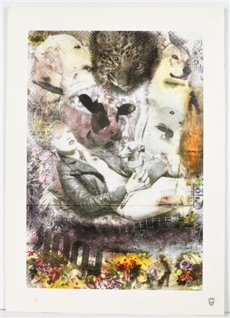 DODO (1907 - 1998) Senza titolo. Pigmenti su cartoncino. Cm 50,00 x 70,00....