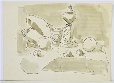 FERRARONI SEGALIN GIORGIO (n. 1931) Senza titolo. 1967. Tecnica mista su...