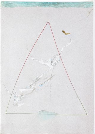 CAMPANI LUCIA Senza titolo. 1980. Tecnica mista su carta. Cm 25,00 x 34,00....