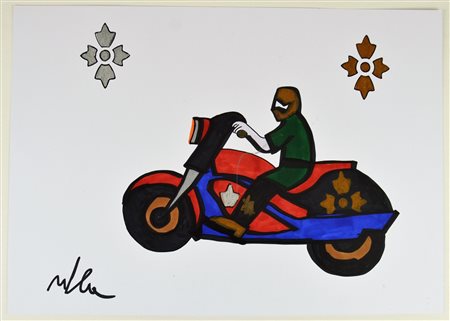 LODOLA MARCO (n. 1955) Senza titolo. Pennarello su cartoncino. Cm 42,00 x...