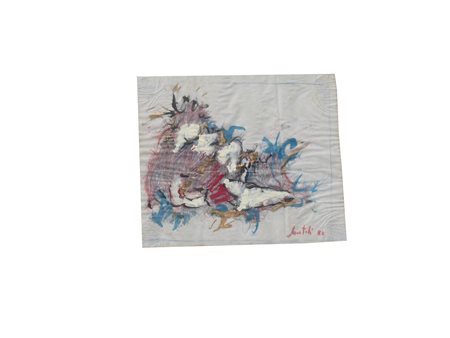 SANTOLI LEONARDO (n. 1959) Senza Titolo. 1981. Tecnica mista su carta. Cm...