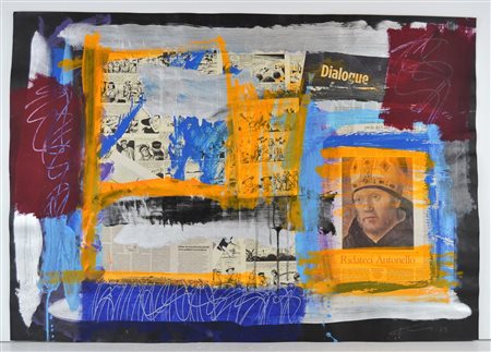 FIERAMOSCA JAMES (n. 1949) Senza titolo. 2003. Tecnica mista e collage su...