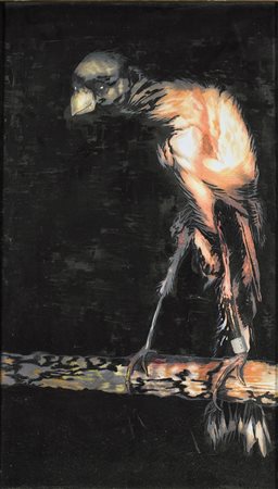 MONCALEANO LUKA (n. 1990) F0II 2005. Tecnica mista su cartone. Cm 55,00 x...