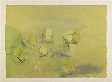 LAVAGNINO PIER LUIGI (1933 - 1999) Senza titolo. 1978. Acquarello su carta....