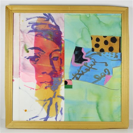 GUADAIRE THOR JEAN (n. 1947) Senza titolo. 2008. Tecnica mista e collage su...