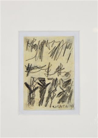 LICATA RICCARDO (1929 - 2014) Senza titolo. 1997. Matita su carta. Cm 8,00 x...