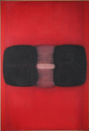 RURIK (n. 1960) Senza titolo. 1983. Olio su carta su tela. Cm 130,00 x...