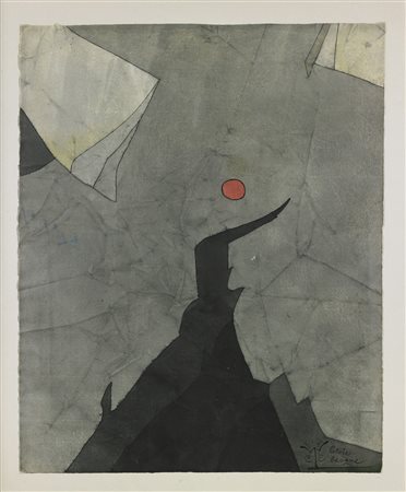 NOVAK LADISLAV (1925 - 1999) Senza titolo. Tecnica mista su carta. Cm 50,00 x...