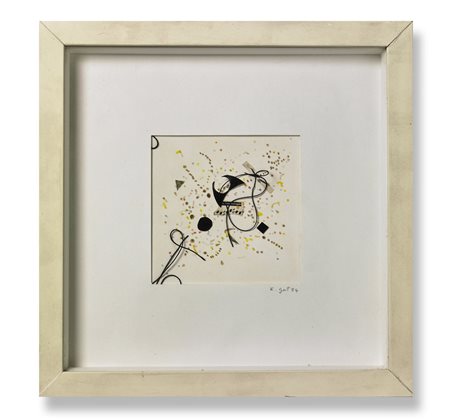 GUT ELISABETTA (n. 1934) Senza titolo. 1984. Tecnica mista su cartone. Cm...