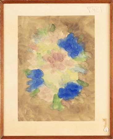 NON IDENTIFICATO AUTORE Senza titolo. Acquarello su carta. Cm 23,50 x 33,00....
