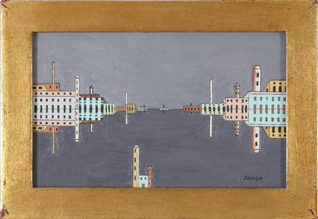 NON IDENTIFICATO AUTORE Senza titolo. 1988. tecnica mista su tela applicata...