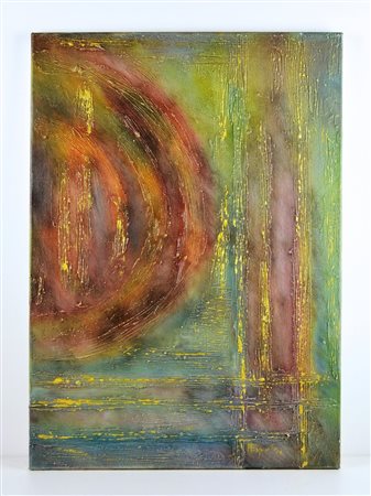 NON IDENTIFICATO AUTORE Senza titolo. 2006. Tecnica mista su tela. Cm 70,00 x...