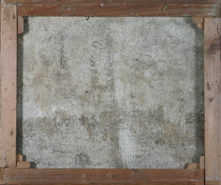 SPILIMBERGO ADRIANO (1908 - 1975) Senza titolo. Olio su tela . Cm 65,00 x...