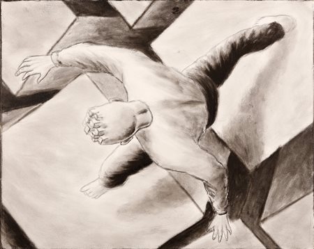 MATTI GIANLUCA Senza titolo. 2007. Tecnica mista su tela. Cm 40,00 x 50,00....