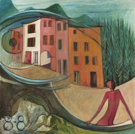 BUI ANTONIO Maria io dormo la mia mente é.... 1992. Olio su tela . Cm 100,00...