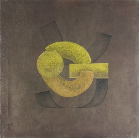 MONETA FERDINANDO (0 - 2000) Senza titolo. 1975. Acrilico su tela. Cm 80,00 x...