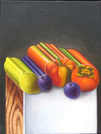 BAFICO ENRICO (n. 1943) L'immagine e il resto. 1999. Olio su tela . Cm 30,00...