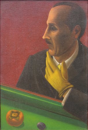 BAFICO ENRICO (n. 1943) Umani V.S.d.D 3/ 3. 1991. Olio su tela . Cm 40,00 x...