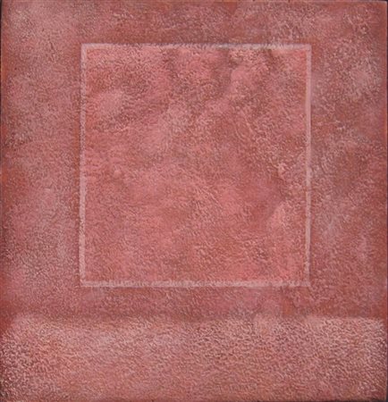 L'ACQUA ENZO (n. 1938) Quadrato. 1986. Olio su tavola. Cm 30,00 x 30,00. ....