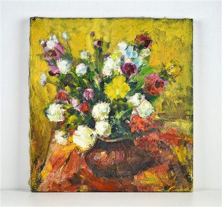 TIRLA GHEORGHE (n. 1965) Senza titolo. 2002. Olio su tela . Cm 50,00 x 47,00....