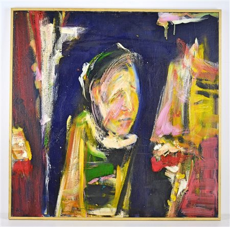 TIRLA GHEORGHE (n. 1965) Senza titolo. Olio su tela . Cm 70,00 x 69,50. Firma...