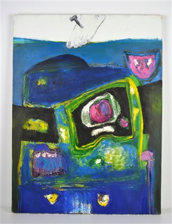 TIRLA GHEORGHE (n. 1965) Senza titolo. 2008. Olio su tela . Cm 80,00 x 60,00....