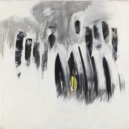 SAPIENZA ANTONIO (n. 1936) Senza titolo. Olio su tela . Cm 100,00 x 100,00....