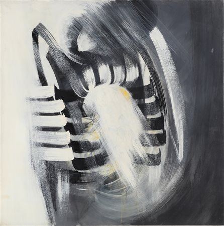 SAPIENZA ANTONIO (n. 1936) Senza titolo. Olio su tela . Cm 100,00 x 100,00....