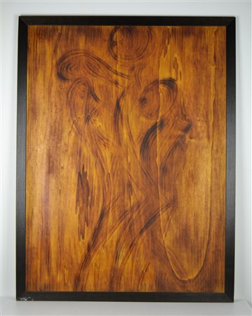 RIVA ERNESTO Senza titolo. 1972. Tecnica mista su legno. Cm 80,00 x 105,00....