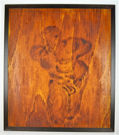 RIVA ERNESTO Senza titolo. 1973. Tecnica mista su legno. Cm 91,00 x 105,00....