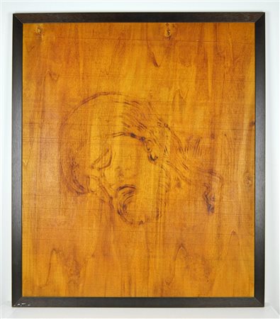RIVA ERNESTO Senza titolo. 1972. Tecnica mista su legno. Cm 85,00 x 100,00....