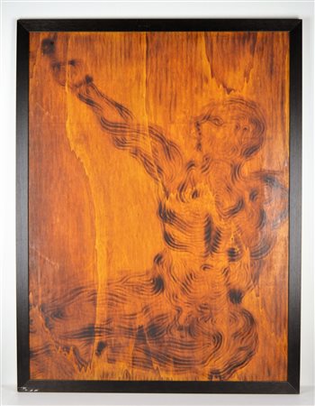 RIVA ERNESTO Senza titolo. 1973. Tecnica mista su legno. Cm 80,00 x 105,00....