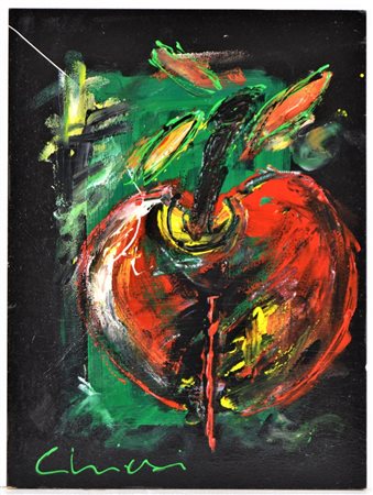 CHIESI GIORGIO (n. 1941) Senza titolo. Smalti su tavola. Cm 30,00 x 20,00....