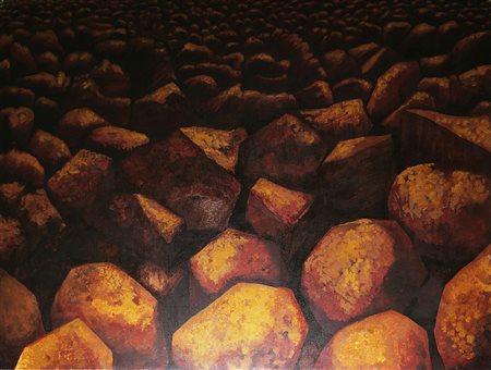 VENTURI MICHELE (1932 - 2005) Senza titolo. 1990. Olio su tela . Cm 200,00 x...