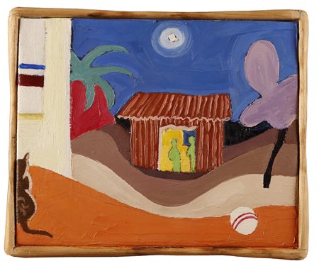 DI LERNIA FRANCESCO (n. 1966) Interno e esterno. 2002. Olio su tela . Cm...