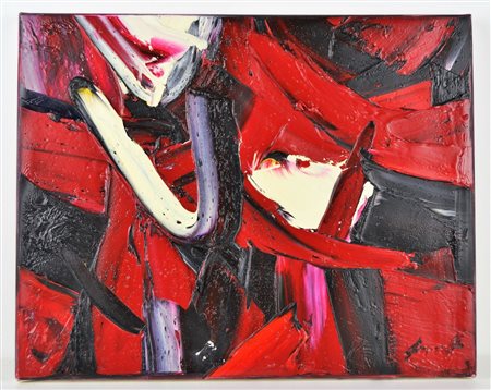 DE LUTTI PIERLUIGI (n. 1959) Senza titolo. Olio su tela . Cm 50,00 x 40,00....