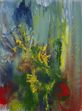 AZZI EMMA Croce del Nord. 2014. Olio su tela . Cm 80,00 x 60,00. Al retro...